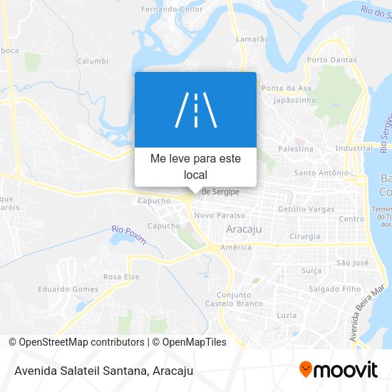 Avenida Salateil Santana mapa