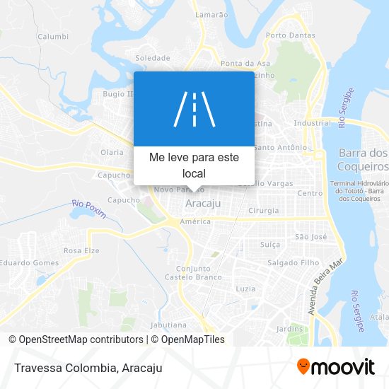Travessa Colombia mapa