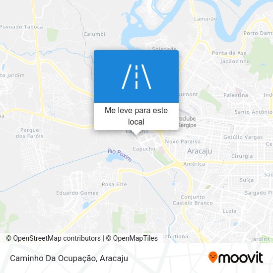 Caminho Da Ocupação mapa