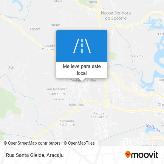 Rua Santa Gleide mapa