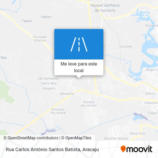 Rua Carlos Antônio Santos Batista mapa