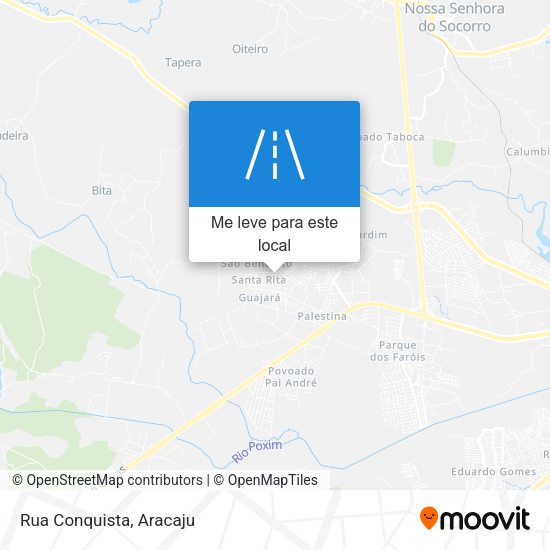 Rua Conquista mapa