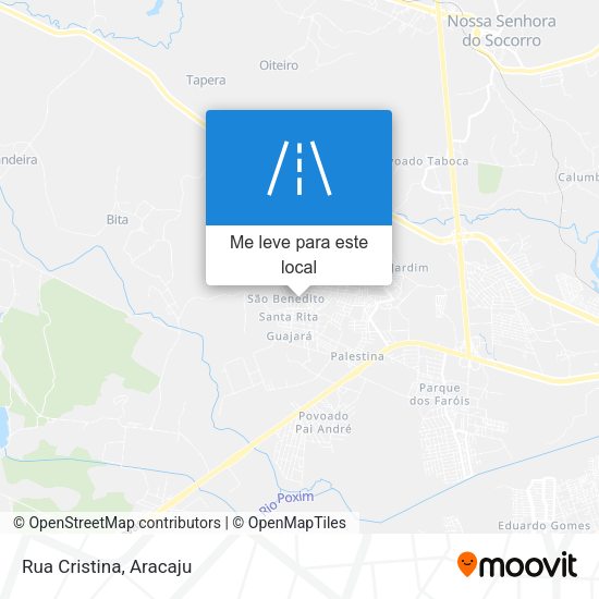 Rua Cristina mapa