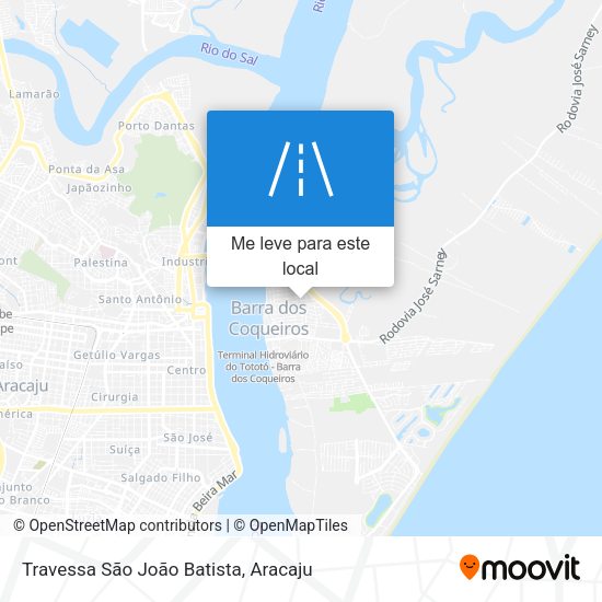 Travessa São João Batista mapa