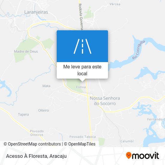 Acesso À Floresta mapa