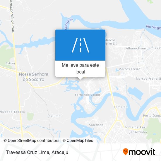 Travessa Cruz Lima mapa