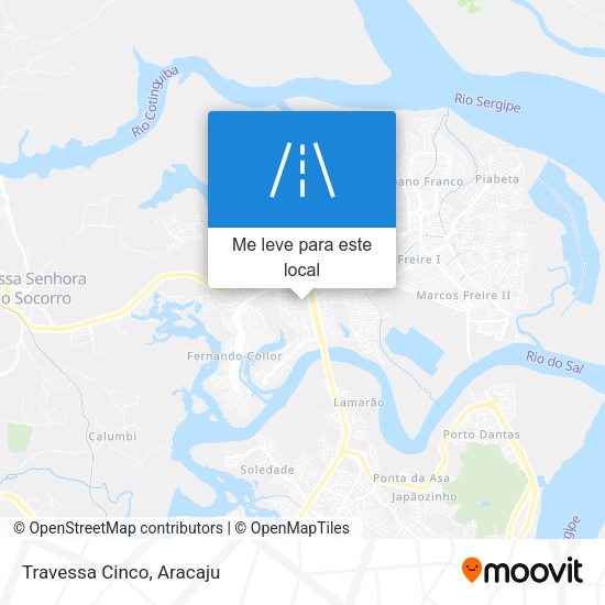 Travessa Cinco mapa