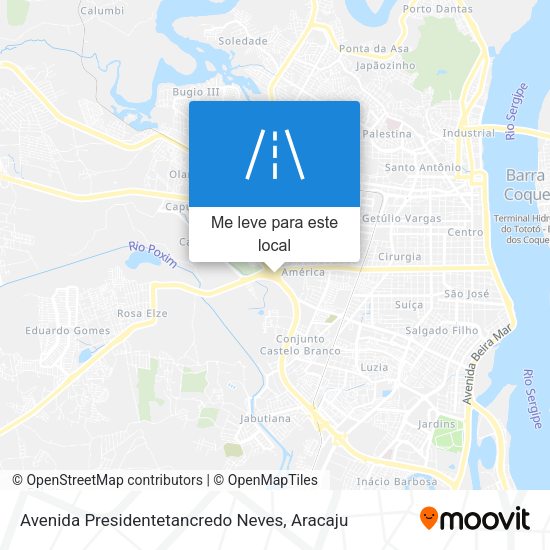 Avenida Presidentetancredo Neves mapa