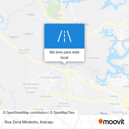 Rua Zeca Modesto mapa