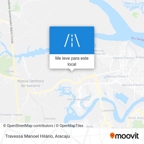 Travessa Manoel Hilário mapa