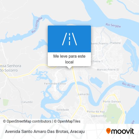 Avenida Santo Amaro Das Brotas mapa