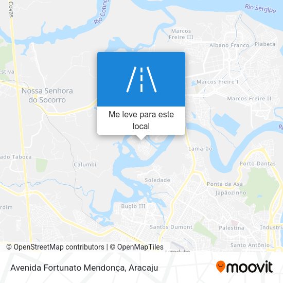 Avenida Fortunato Mendonça mapa