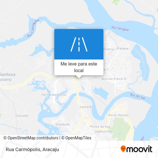 Rua Carmópolis mapa