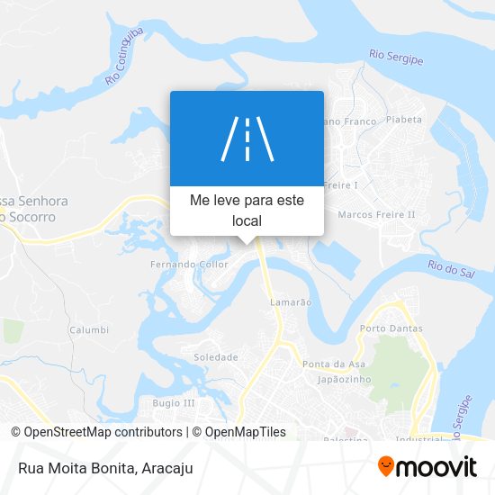 Rua Moita Bonita mapa