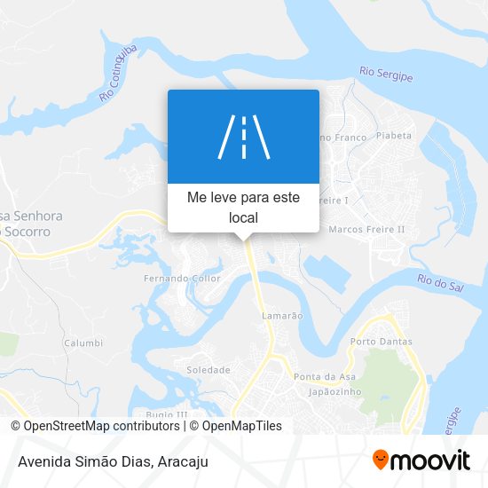 Avenida Simão Dias mapa