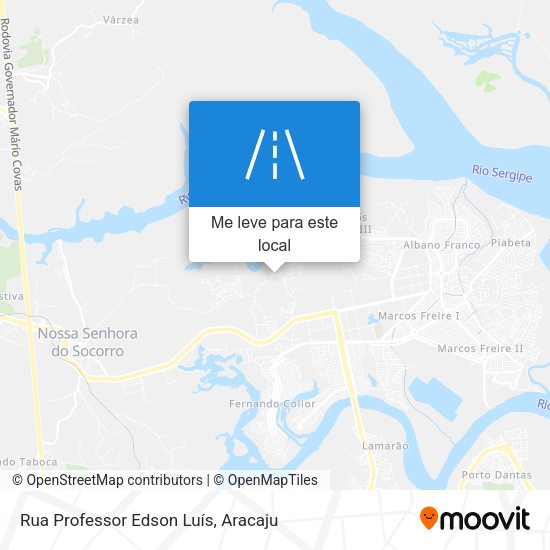 Rua Professor Edson Luís mapa