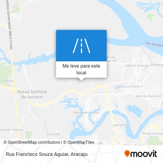 Rua Francisco Souza Aguiar mapa