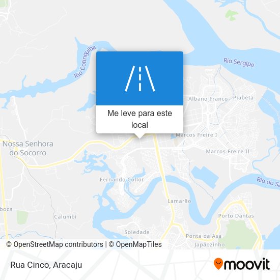 Rua Cinco mapa