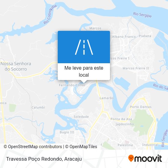 Travessa Poço Redondo mapa