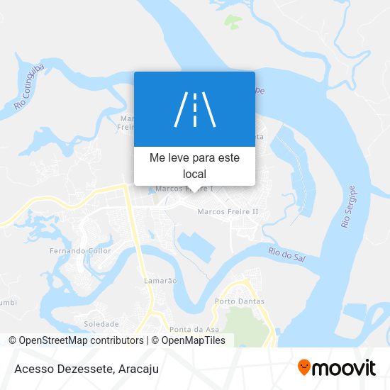 Acesso Dezessete mapa