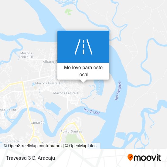 Travessa 3 D mapa