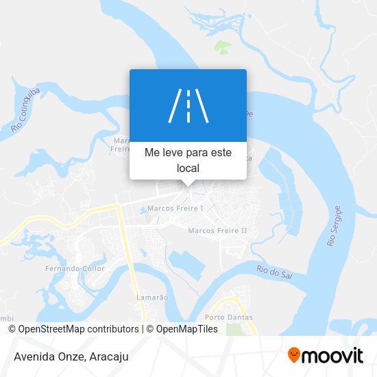 Avenida Onze mapa