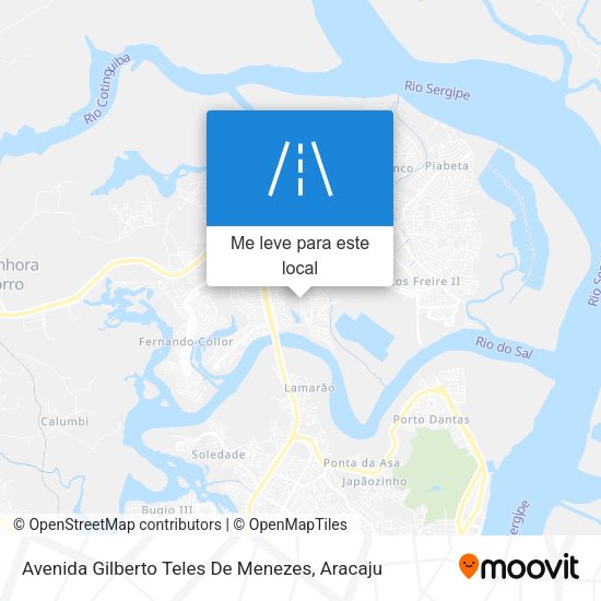 Avenida Gilberto Teles De Menezes mapa