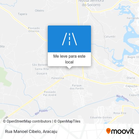 Rua Manoel Cibelo mapa