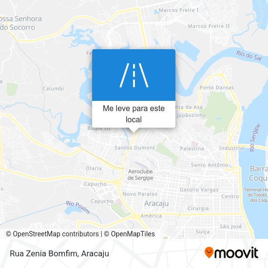 Rua Zenia Bomfim mapa