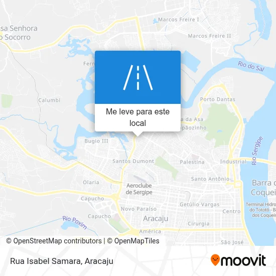 Rua Isabel Samara mapa