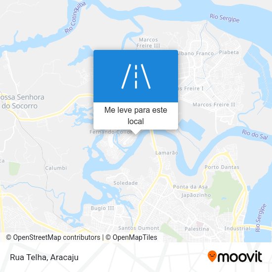 Rua Telha mapa
