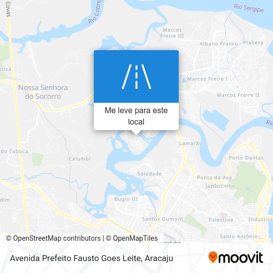 Avenida Prefeito Fausto Goes Leite mapa
