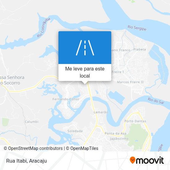 Rua Itabi mapa