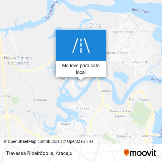 Travessa Ribeirópolis mapa