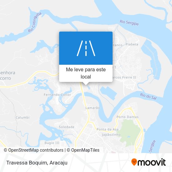 Travessa Boquim mapa