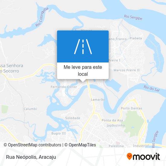 Rua Neópolis mapa