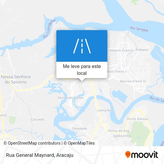 Rua General Maynard mapa