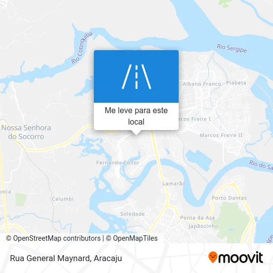 Rua General Maynard mapa