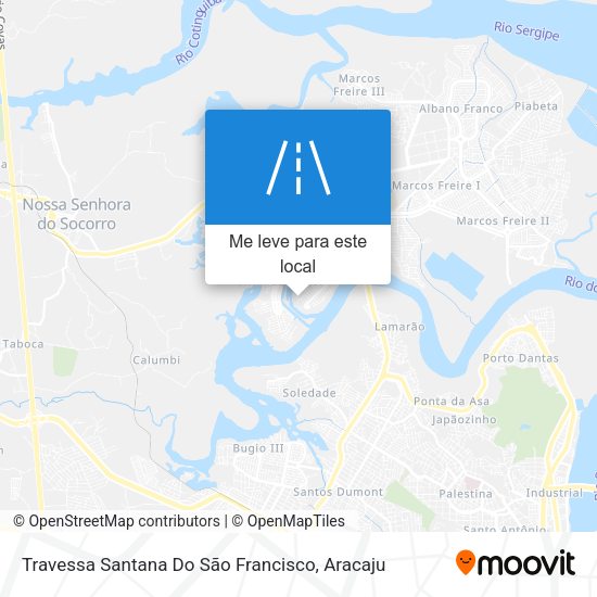 Travessa Santana Do São Francisco mapa