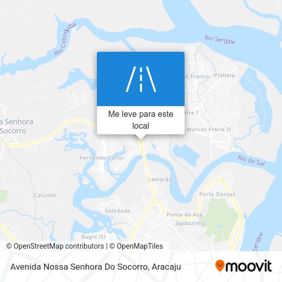 Avenida Nossa Senhora Do Socorro mapa