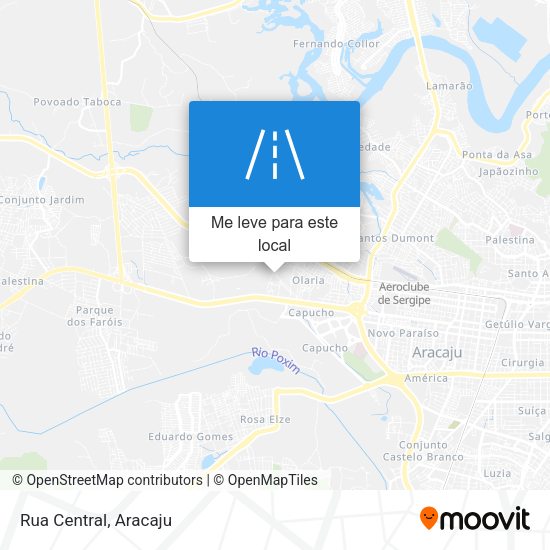 Rua Central mapa