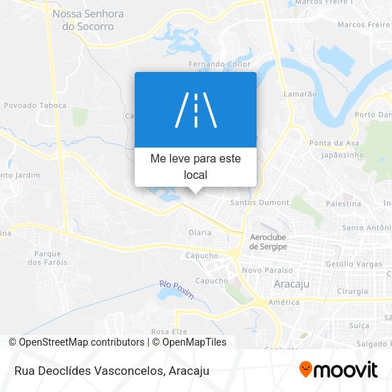 Rua Deoclídes Vasconcelos mapa