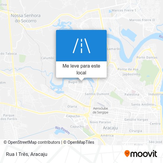 Rua I Três mapa