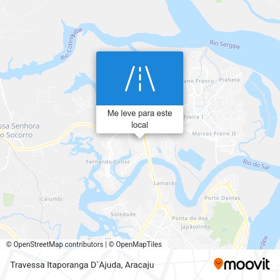Travessa Itaporanga D`Ajuda mapa
