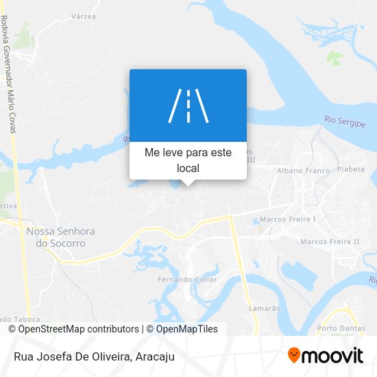 Rua Josefa De Oliveira mapa