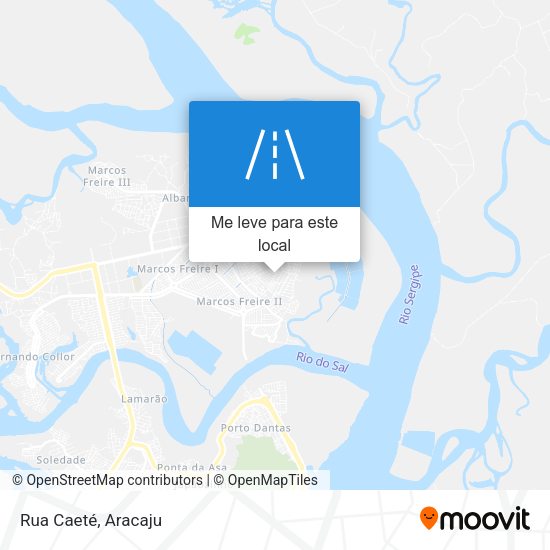 Rua Caeté mapa