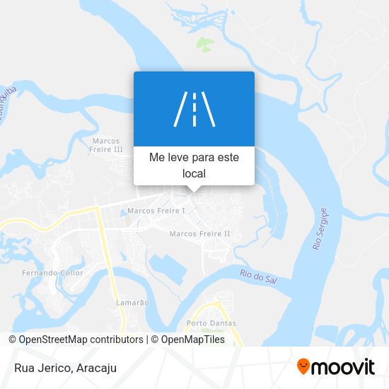 Rua Jerico mapa