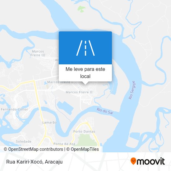 Rua Kariri-Xocó mapa