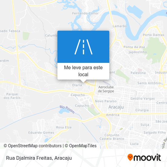 Rua Djalmira Freitas mapa
