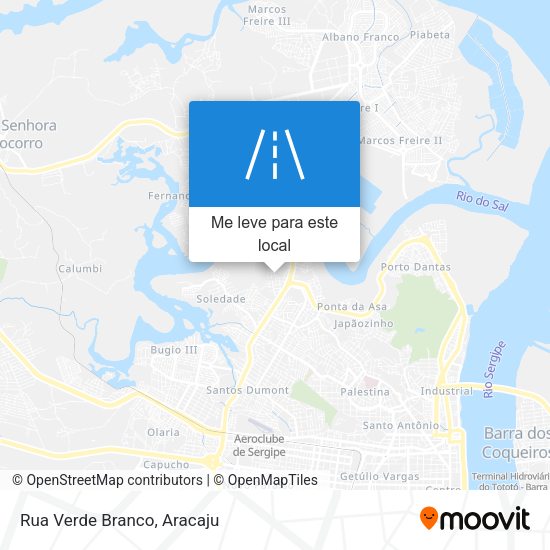 Rua Verde Branco mapa